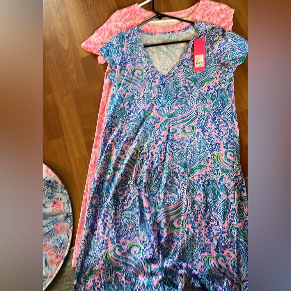 New with tags, add a short sleeve dress in lilac rose, mermaid it